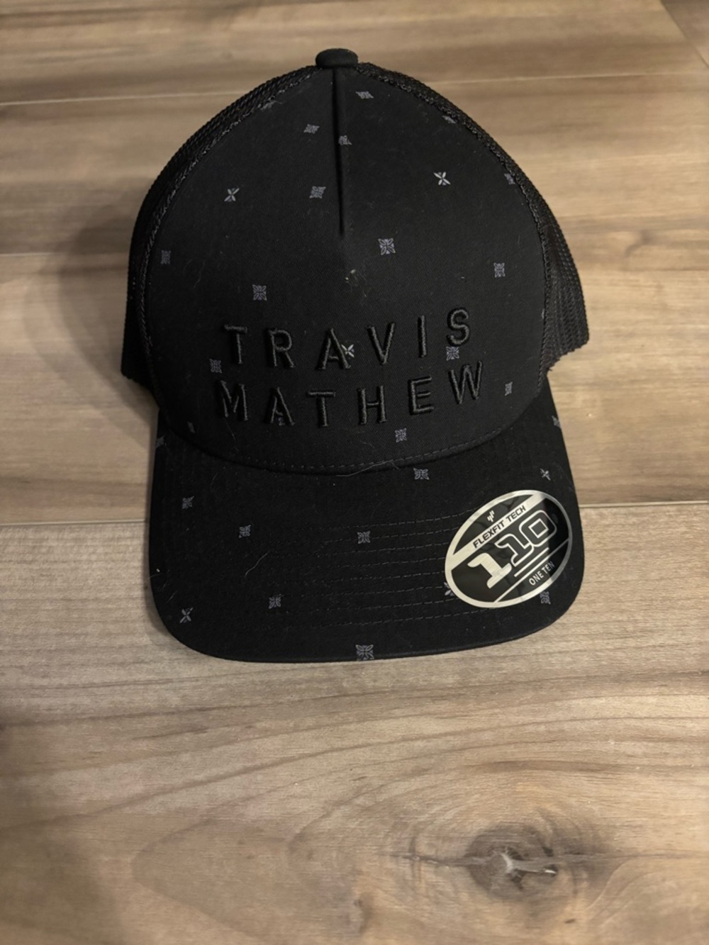 Travis Mathew Black Mesh Logo Cap